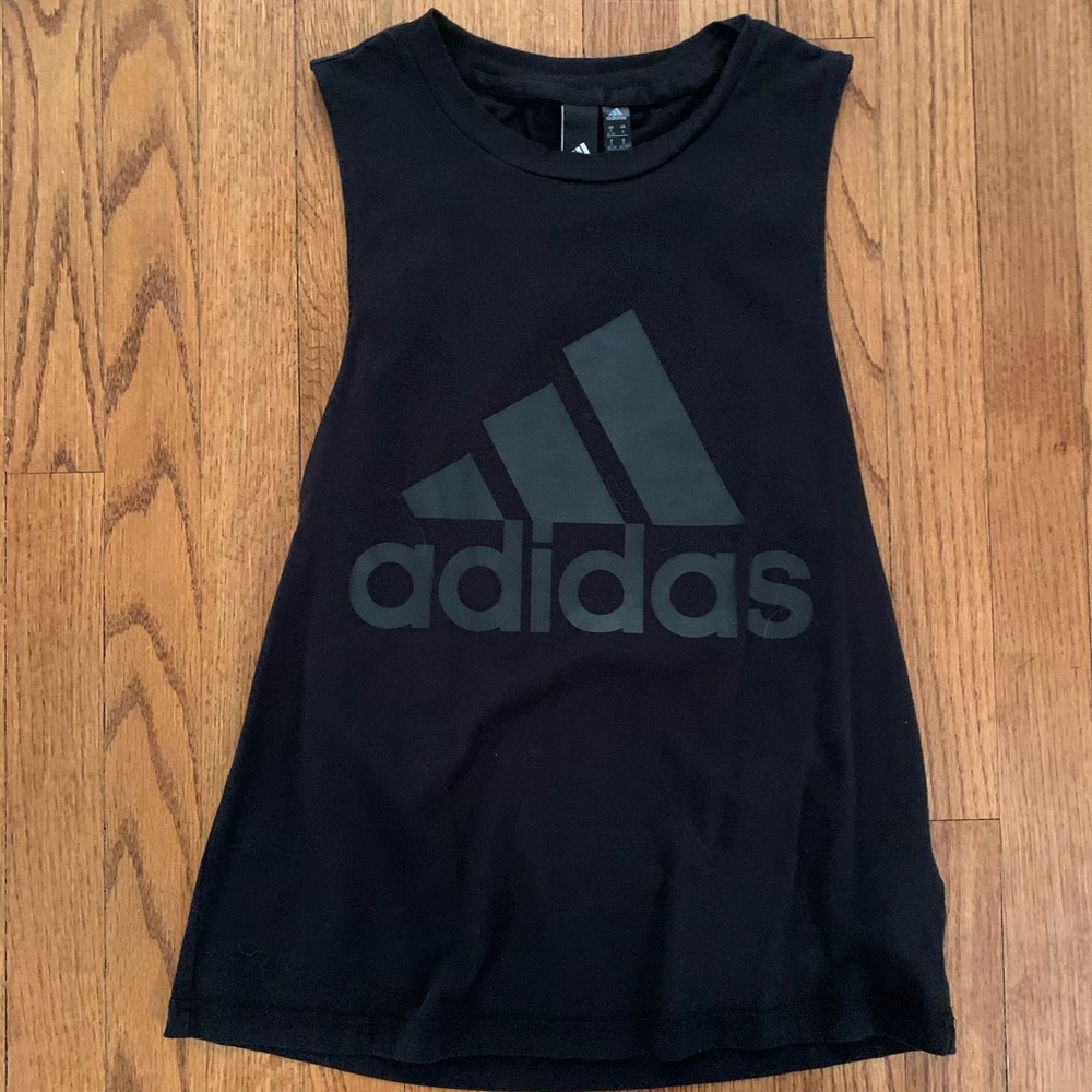 Adidas black tank top